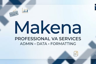 be your virtual assistant and admin support