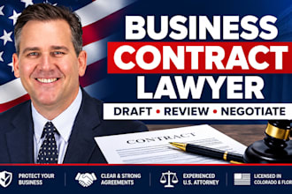 draft, review and negotiate business contracts and commercial agreements
