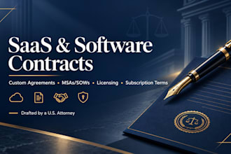draft software licensing, white label, and saas customer agreements