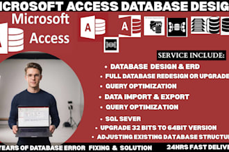create professional ms access database structures