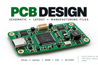 design pcb layout, schematic and embedded hardware in kicad