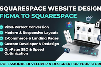 design squarespace website figma to squarespace landing page