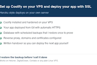 set up coolify on your vps and deploy your app with SSL