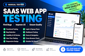 test your saas web app for bugs, usability and UX issues