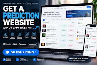 develop prediction market website polymarket kalshi clone ai odds platform
