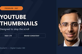design a scroll stopping youtube thumbnail