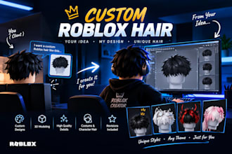 create custom roblox hair and unique costume hairstyles