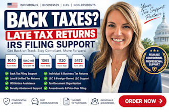 file your back taxes, reduces irs penalties, USA tax returns, late tax return