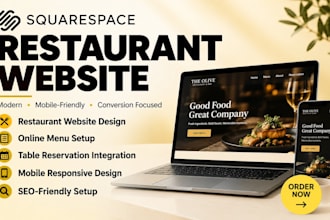 do squarespace booking website squarespace restaurant website food menu website