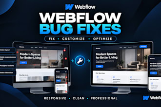 fix webflow bugs in your webflow website webflow expert bug fixes customization