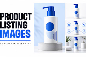 design product listing images for amazon, shopify, and etsy
