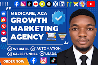 medicare leads facebook, google ads aca obamacare insurance website sales funnel