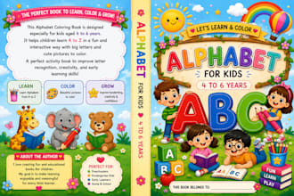 design a cute childrens coloring book in canva