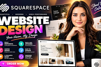 design modern squarespace website redesign coaching website mobile course setup