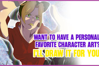 draw your character in manhwa webtoon or manga style