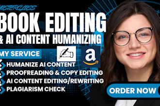 manually rewrite, fix, humanize ai content, check plagiarism, edit ai content