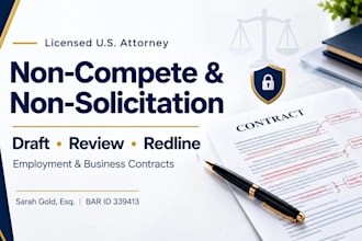 draft a state specific USA non compete and non solicitation agreement