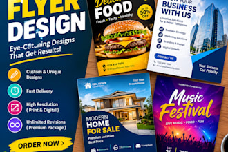 design a professional eye catching flyer