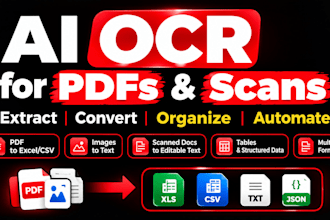 extract text and data from pdfs and scanned documents with ai ocr