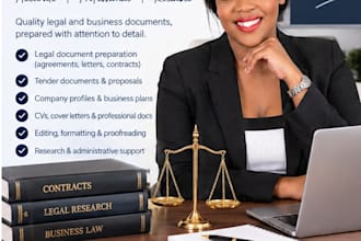 prepare and proofread your legal documents