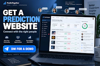 build prediction market website polymarket clone kalshi ai web app dashboard