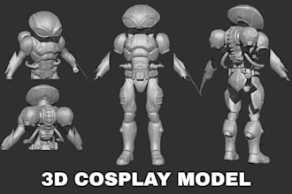 3d mask 3d cosplay model 3d halloween 3d convention costume 3d war hammer