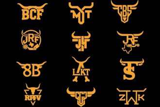design a unique custom cattle brand logo