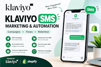 set up klaviyo SMS marketing campaigns and automated flows