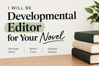 be developmental editor for your novel