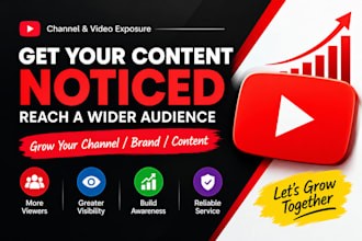 shoutout, promote youtube channel to 2m organic subscribers to grow views