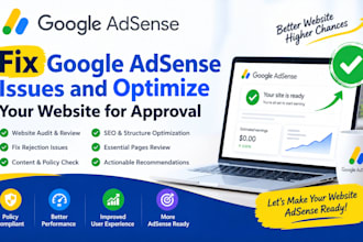 fix google adsense issues and optimize your website for approval