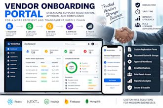 build a vendor onboarding portal with document upload and approval workflow