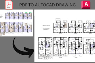 convert pdf or hand sketch to autocad dwg file