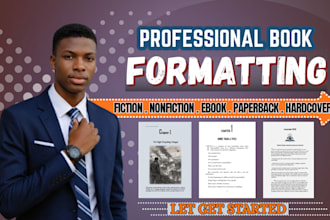 format your fiction novel, nonfiction book, ebook publishing on amazon kdp