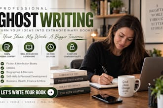 ghostwriter for fantasy, sci fi, ya, litrpg, progression, isekai novel,