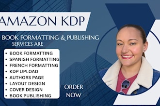 do french, spanish book formatting, kindle and paperback formatting
