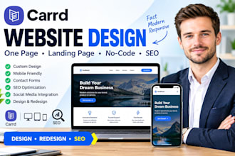design redesign carrd one page website no code landing page creator seo website