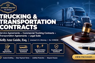 write custom transportation agreements for your trucking company