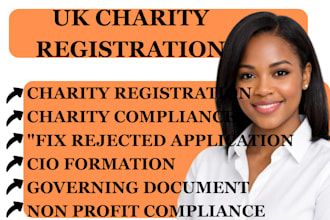do UK charity registration, cio setup and charity commission compliance