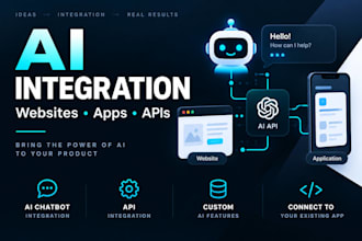 integrate ai into your website or application