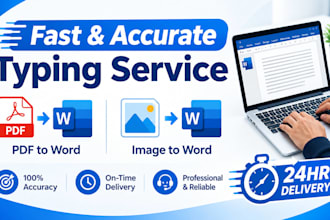 do fast and accurate copy typing  and handwritten