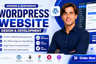 build develop fix breakdance builder website design wordpress website redesign