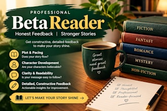 beta read your paranormal romance novel beta reader