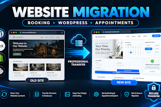 migrate your booking website to a new platform with online booking system