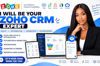 setup zoho bigin CRM recruit, salesiq zoho desk salesiq and chatbot automation