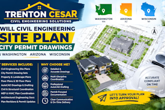 civil engineering site plan city permit drawings in washington arizona wisconsin