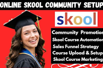 do organic skool online community promotion, skool expert, skool course upload