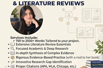 do professional literature review and research methodology