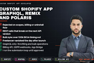 build a custom shopify app with graphql, remix and polaris