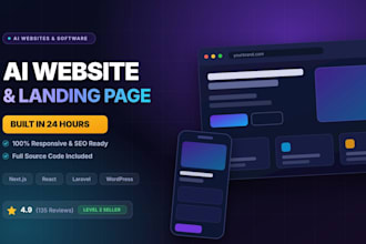 build an ai website and high converting landing page instant